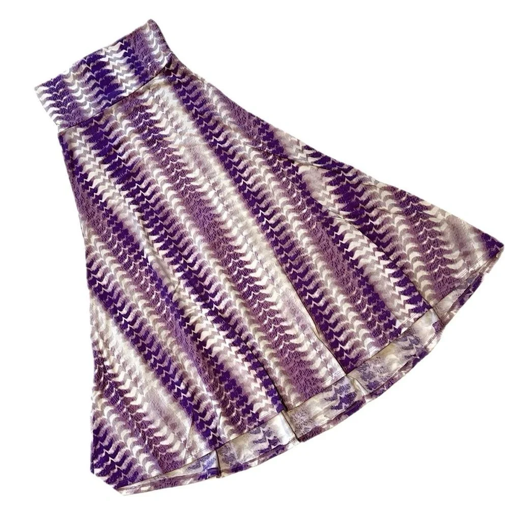 LuLaRoe Purple Maxi Skirt - Large - Women